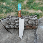 Şef Bıçağı - Kritsuki Model- Ceviz Epoksi Sap - 32 Cm