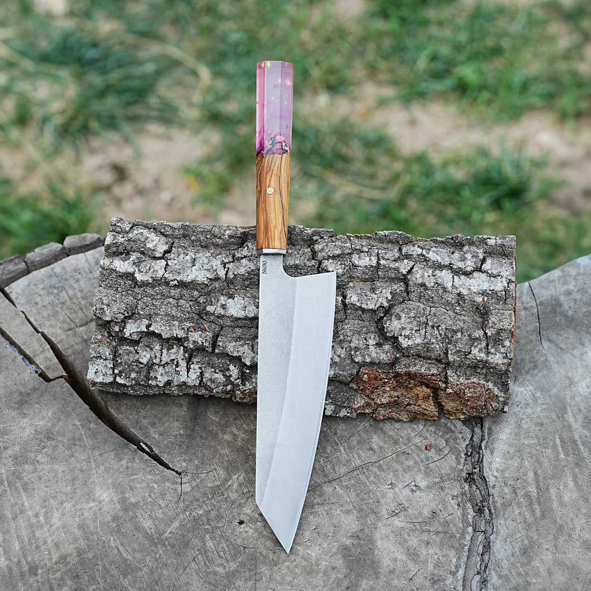 Şef Bıçağı - Kritsuki Model- Ceviz Epoksi Sap - 32 Cm