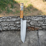 Şef Bıçağı - Gyutou Model- Ceviz Epoksi Sap - 32 Cm