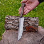 Kelle Bıçağı - N690 Çeliği - Kök Ceviz Sap 29 Cm