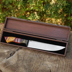 Kelle Bıçağı - N690 Çeliği -Tuğra İşlemeli - Özel Ahşap Kutulu