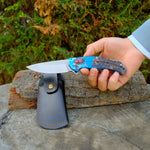 Katlanır Model 22 Cm - Ayı & Balık Desenli Stabilize Sap