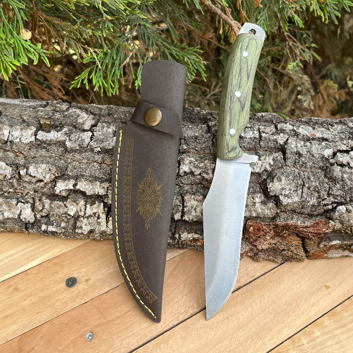 Av Bıçağı - 24 Cm - Paduk Ağacı Sap - 4034 Paslanmaz Alman Çeliği