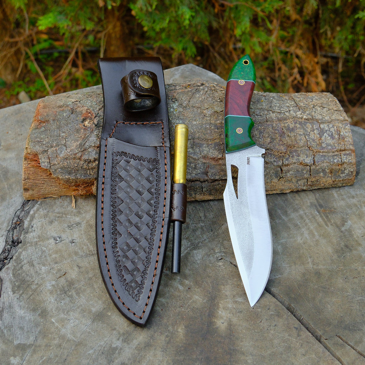 Bushcraft - Magnezyum Çubuklu - 25 Cm - N690 Çelik