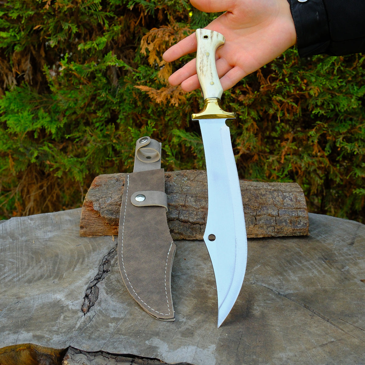 Sallama 39 Cm - Geyik Boynuzu Sap