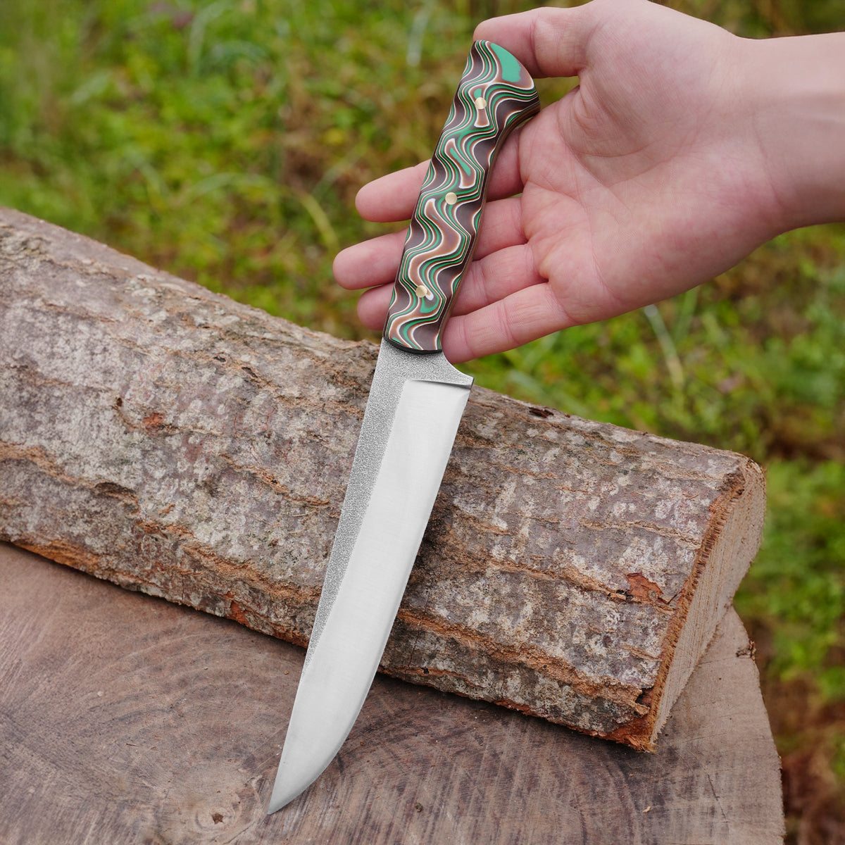 Kelle Bıçağı - N690 Çeliği - Verzalit Sap 29 Cm