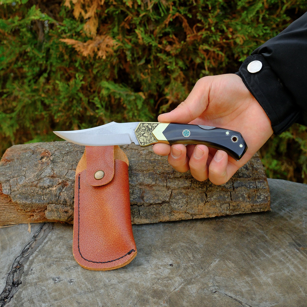 Katlanır Model - Boynuz Sap - 21 Cm