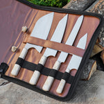 Şef Bıçağı Seti 4'lü - Verzalit Sap - Çantalı