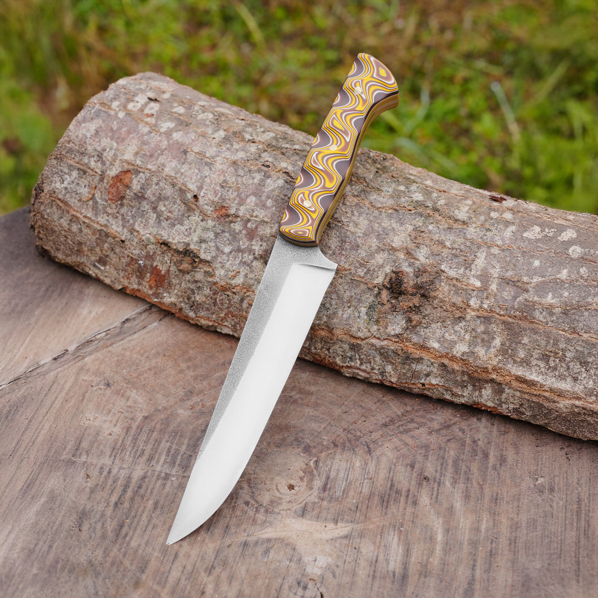 Kelle Bıçağı - N690 Çeliği - Verzalit Sap 29 Cm