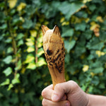 Kurt Başlı Keçi Gravür İşlemeliÖzel Kamp Baltası - 35 CM