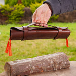 3’lü Sebze Bıçağı Seti - N690 Çelik - Verzalit Sap - Deri Çantalı