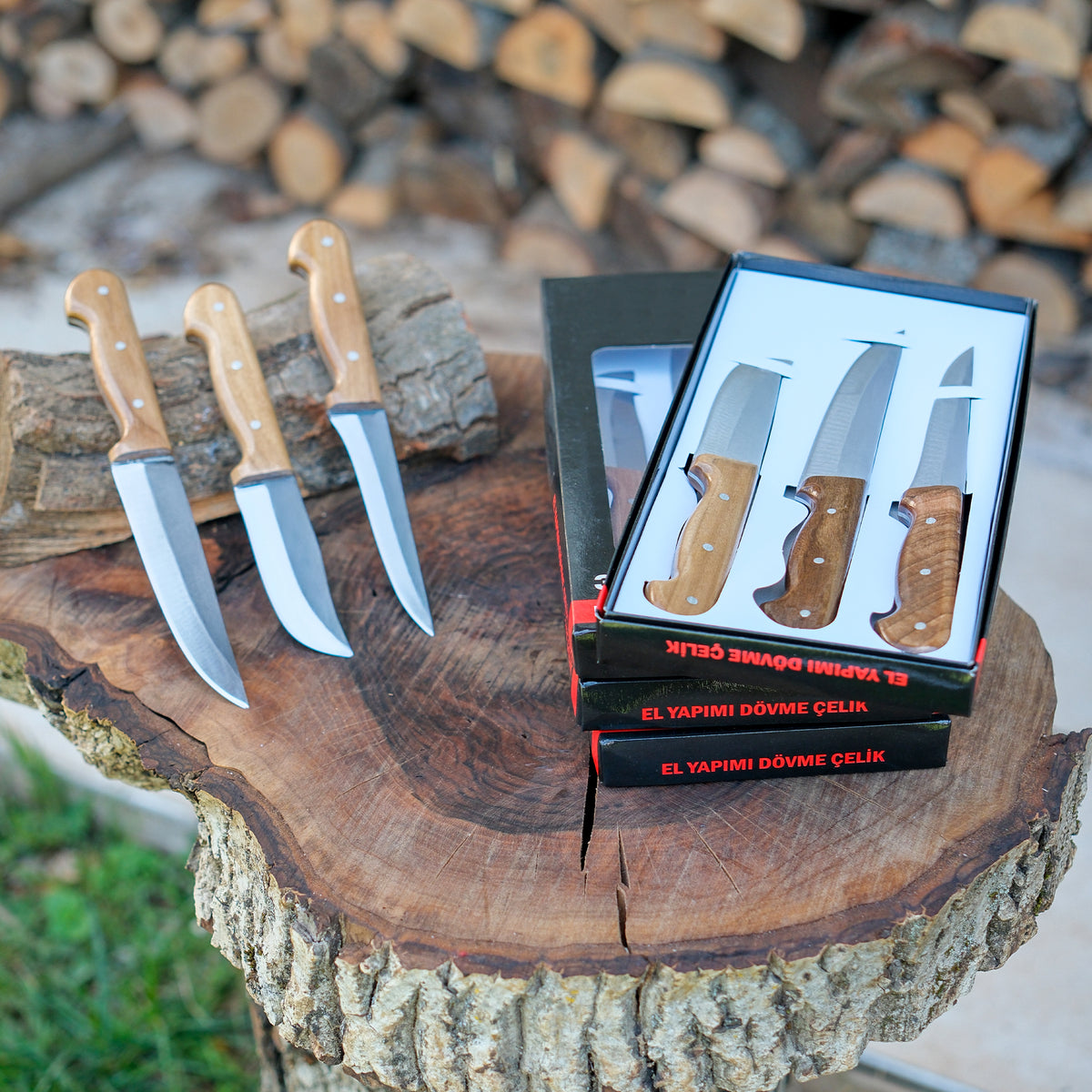 Kesme Bıçağı Seti 3'lü - Paslanmaz Çelik
