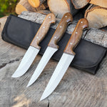 Kesme Bıçağı Seti 3'lü - Paslanmaz Çelik