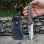 Geyik Gravür İşlemeli - Katlanır Bıçak - Verzalit Sap - 21 Cm