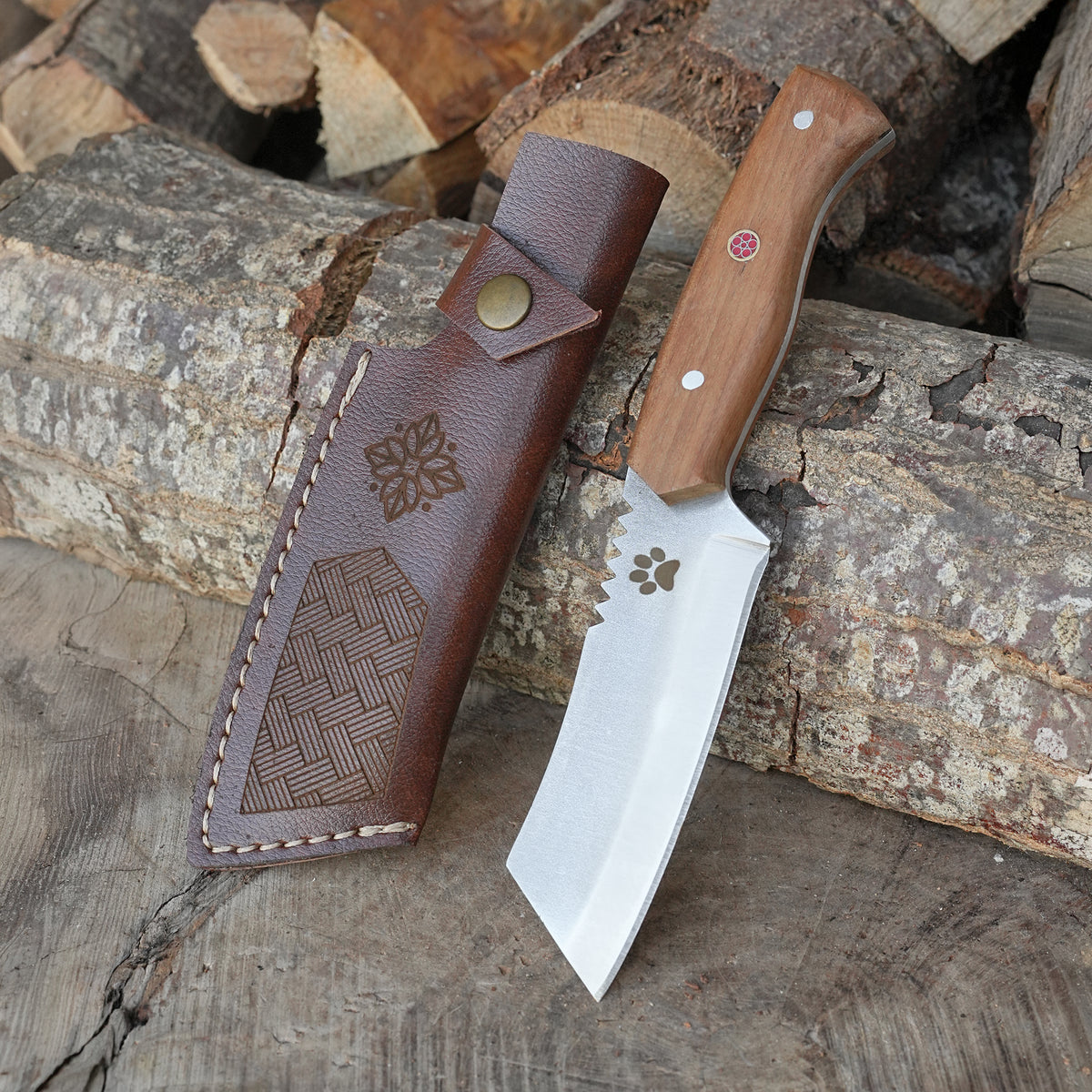 Pati İşlemeli Tanto Av Bıçağı - 24 Cm