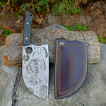 Almazan 28 Cm - Sebze & Et Gravür İşlemeli - Kompakt Sap