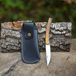 Katlanır Bıçak - Koç Boynuzu Sap - 19 Cm