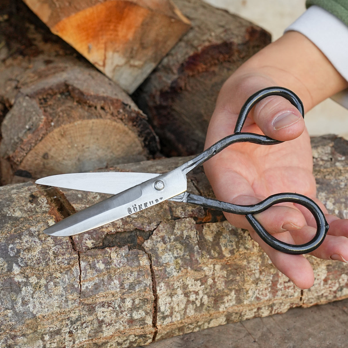 Yuvarlak Uçlu Makas - Dövme Çelik - Tarihi Gökkurt Usta