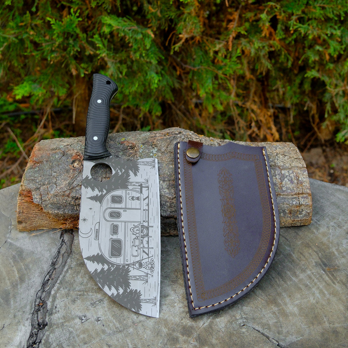 Almazan 28 Cm - Karavan Gravür İşlemeli - Kompakt Sap