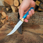 El yapımı 23 cm epoksi saplı paslanmaz 4034 Alman çeliği bıçak