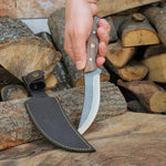 4034 Alman paslanmaz çeliği ve ceviz saplı 25 cm uzunluğunda bıçak