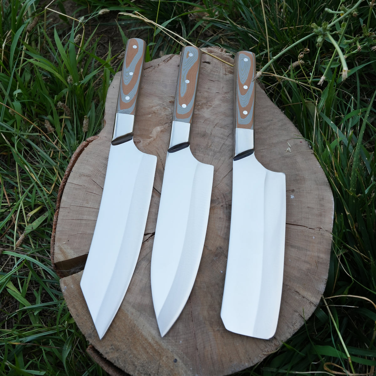 Ergonomik verzalit saplı, uzun ömürlü ve şık mutfak bıçağı