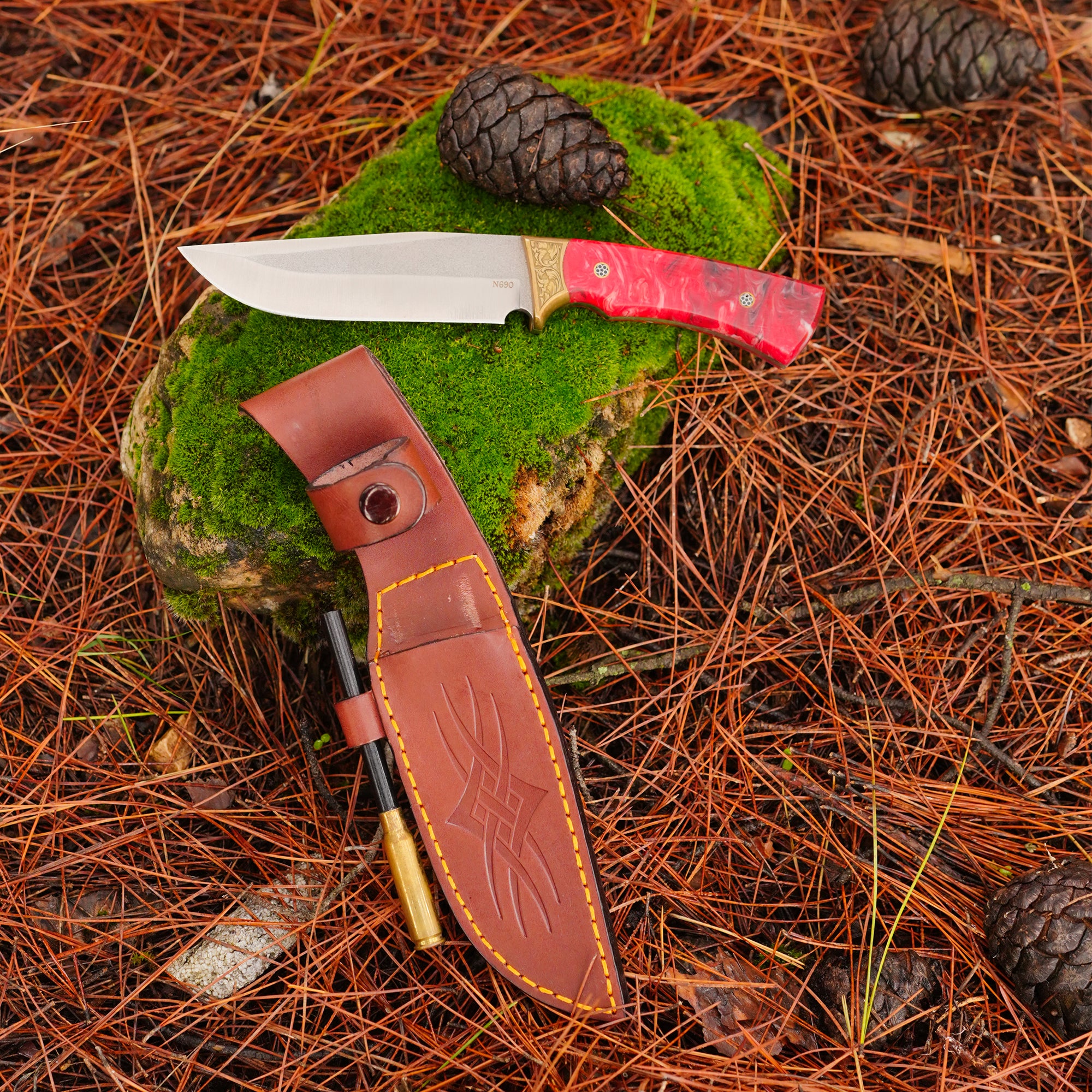 博*）様 フライマテリアル Bushcraft - Magnezyum Çubuklu - N690 Çelik– Köse Mehmet Bıçakları