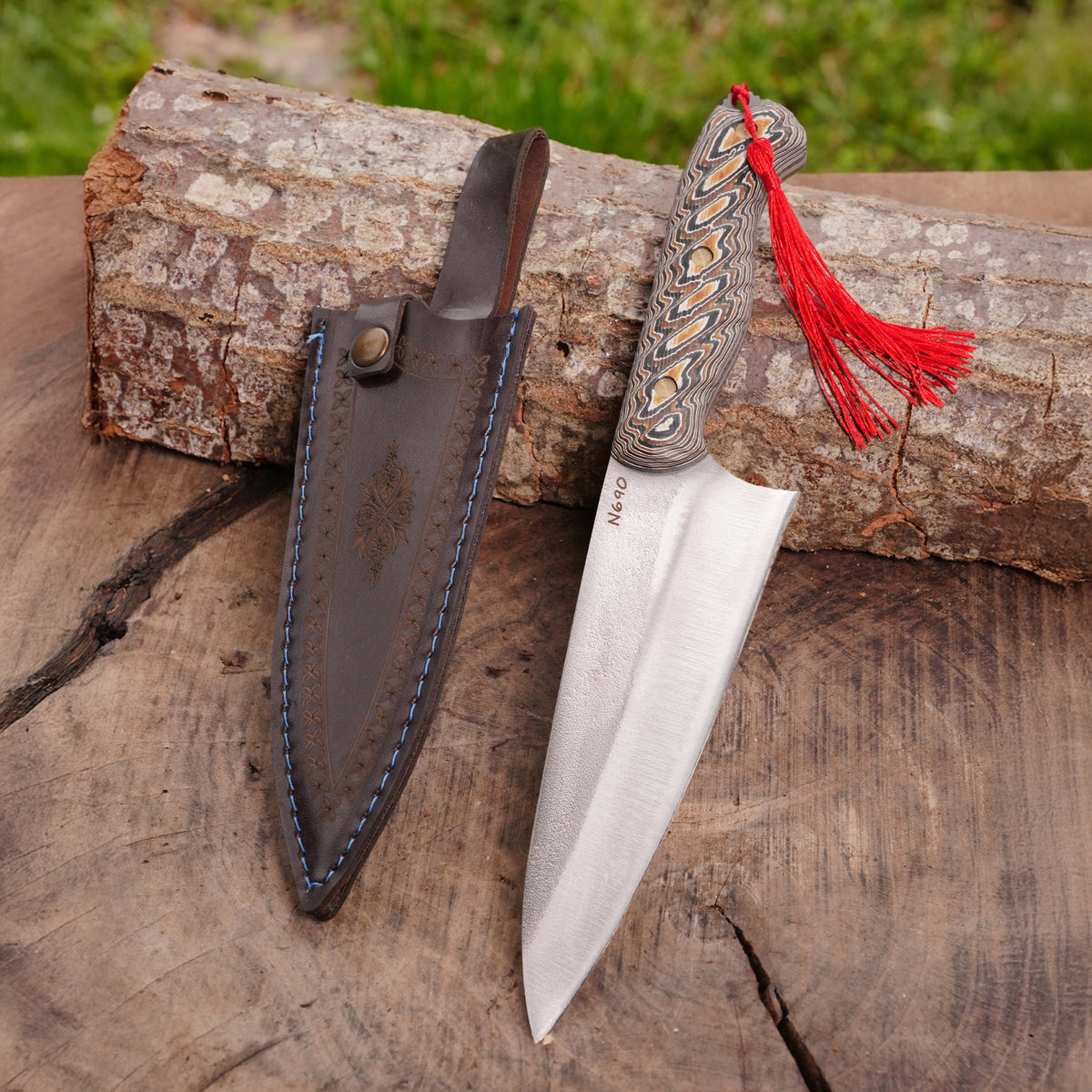 Şef Bıçağı – N690 Çelik – Gyutou Model – Verzalit Saplı Profesyonel Seri