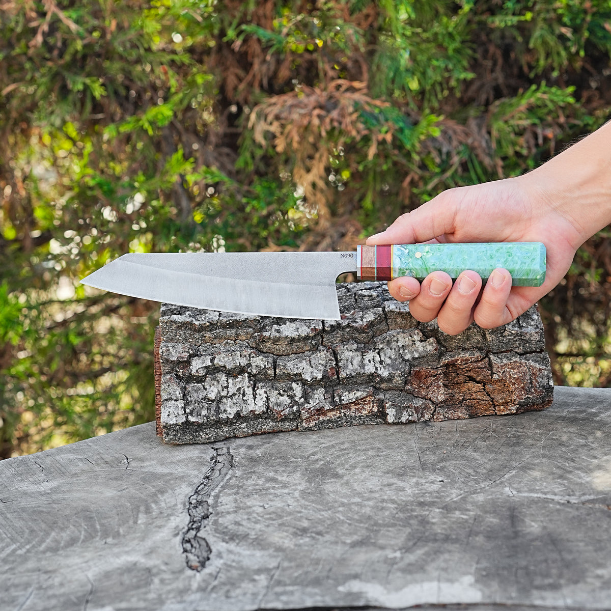 Kiritsuke Model Profesyonel Şef Bıçağı – N690 Çelik - Epoksi Sap