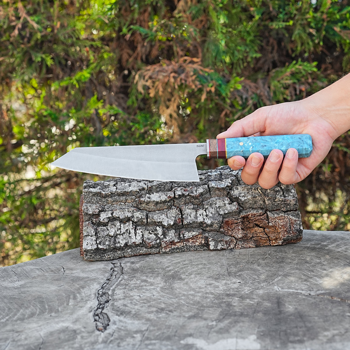 Kiritsuke Model Profesyonel Şef Bıçağı – N690 Çelik - Epoksi Sap