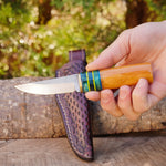Puukko Model - N690 Çeliği - Japon Kaplama Tespih Saplı