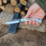 Katlanır Model 17 Cm - Geyik Boynuzu Sap N690 Çelik