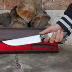 Kelle Bıçağı - N690 Çeliği -Beşiktaş Logo İşlemeli- Özel Ahşap Kutulu