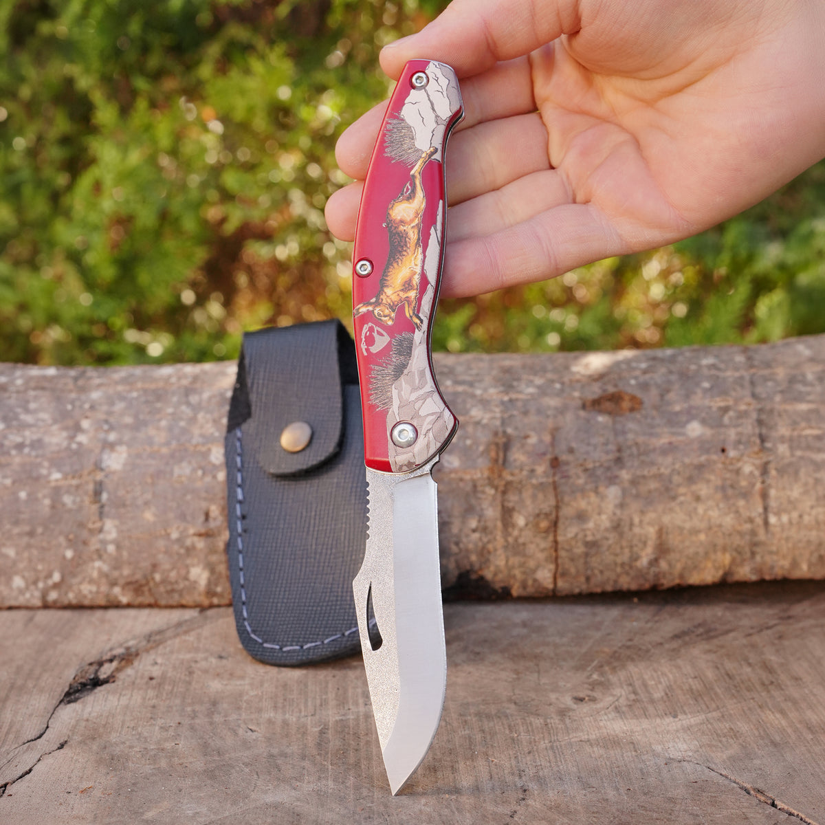 Katlanır Model 21 Cm - Tavşan Desenli