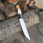 Kelle Bıçağı - N690 Çeliği -Beşiktaş Logo İşlemeli- Özel Ahşap Kutulu