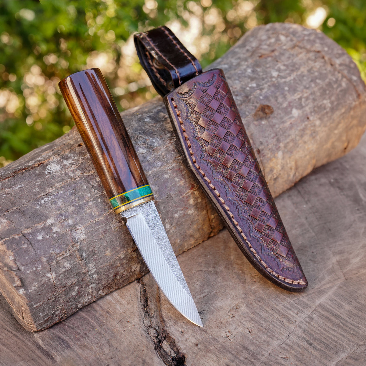 Puukko Model - N690 Çeliği - Japon Kaplama Ceviz Sap