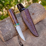 Puukko Model - N690 Çeliği - Japon Kaplama Ceviz Sap