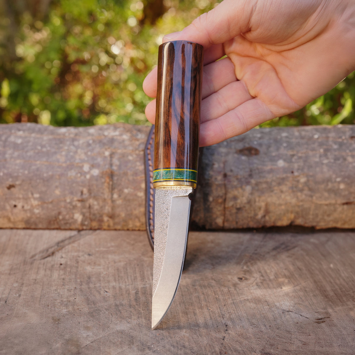 Puukko Model - N690 Çeliği - Japon Kaplama Ceviz Sap