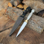 4034 paslanmaz Alman çelikten yapılmış geyik boynuzlu saplı çerkez bıçak