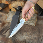 4116 Alman paslanmaz çelikten yapılmış ceviz saplı büyük bıçak modeli