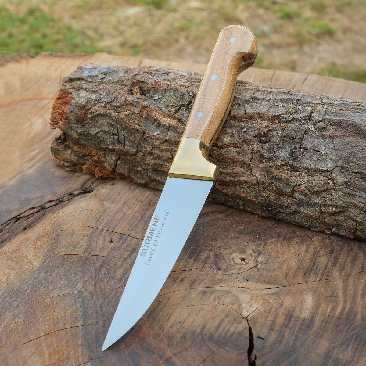 Köse Mehmet bıçakları arasında yer alan katlanabilir ceviz saplı yüzme bıçağı