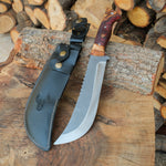 Doğa aktiviteleri için güçlü ve dayanıklı 35 cm uzunluğunda paslanmaz çelik bıçak