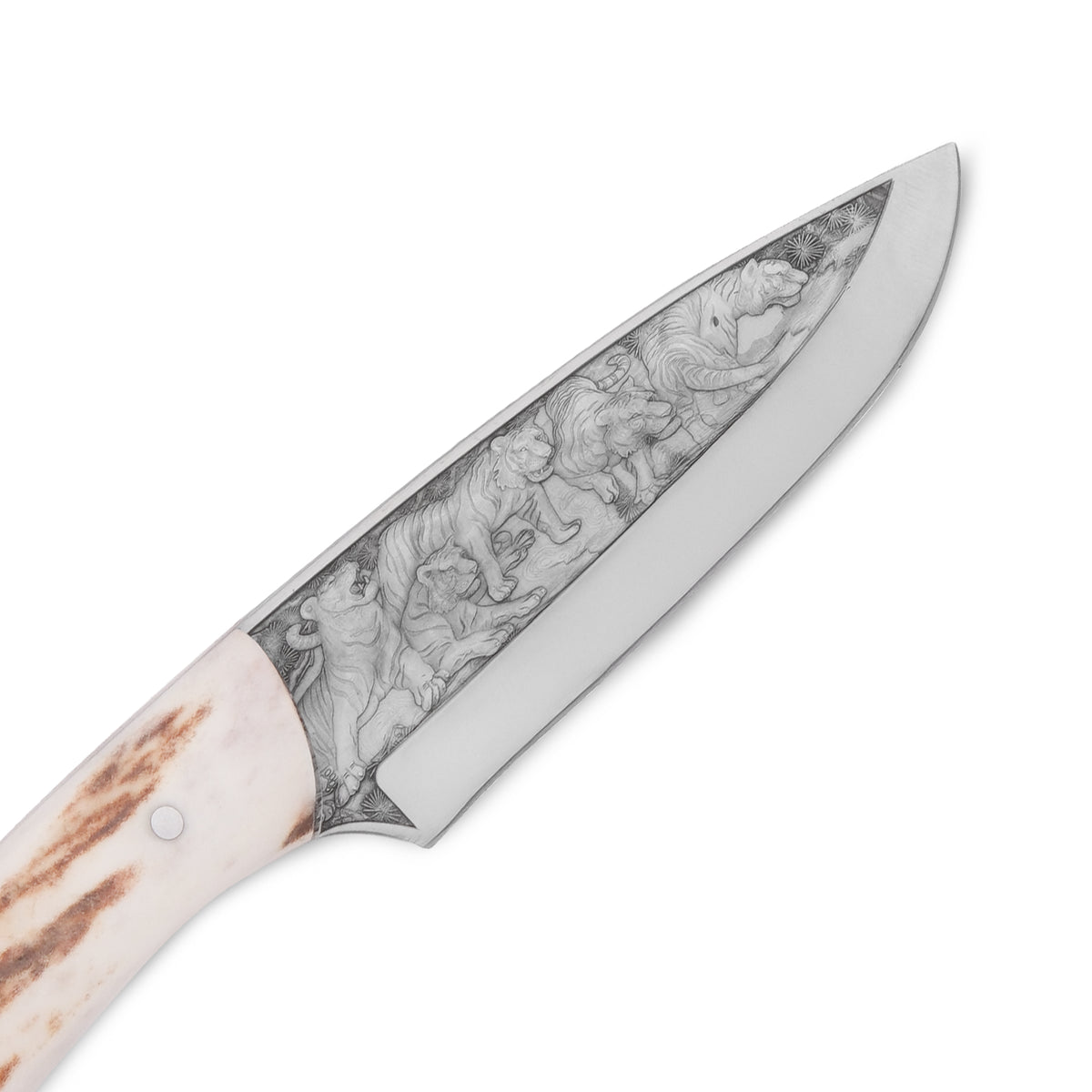 El yapımı, paslanmaz çelik ve geyik sap kombinasyonuyla özgün Yatağan bıçağı