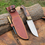 Doğal saplı, ergonomik tutuş sağlayan outdoor bıçak modeli