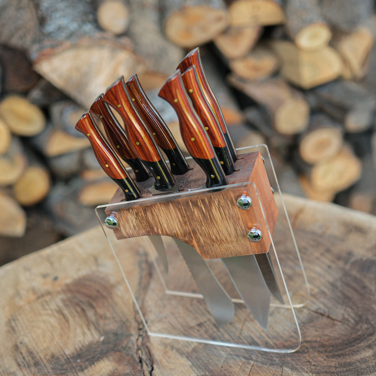 Doğal ceviz saplı, keskin ve dayanıklı Yatağan üretimi bıçaklar