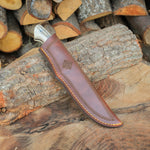 Yatağan kasabasında üretilmiş altın detaylı paslanmaz çelik bıçak