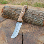 Yatağan kasabasında el emeğiyle üretilen dövme çelik yüzme bıçağı.