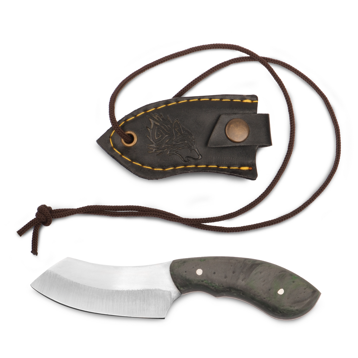 Hafif ve kompakt boyutlu epoksi saplı özel kolye bıçak modeli