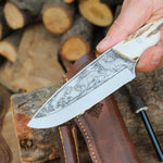 Kamp ve doğa yürüyüşleri için ideal, köse mehmet bıçakları tarzında tasarım