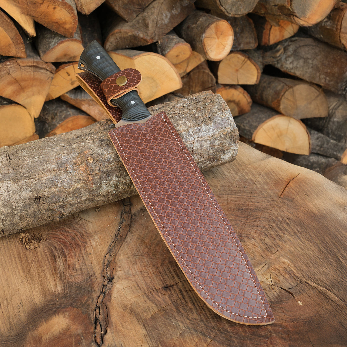 Profesyonel kasaplar için ideal, kompakt saplı paslanmaz 4034 çelik bıçak